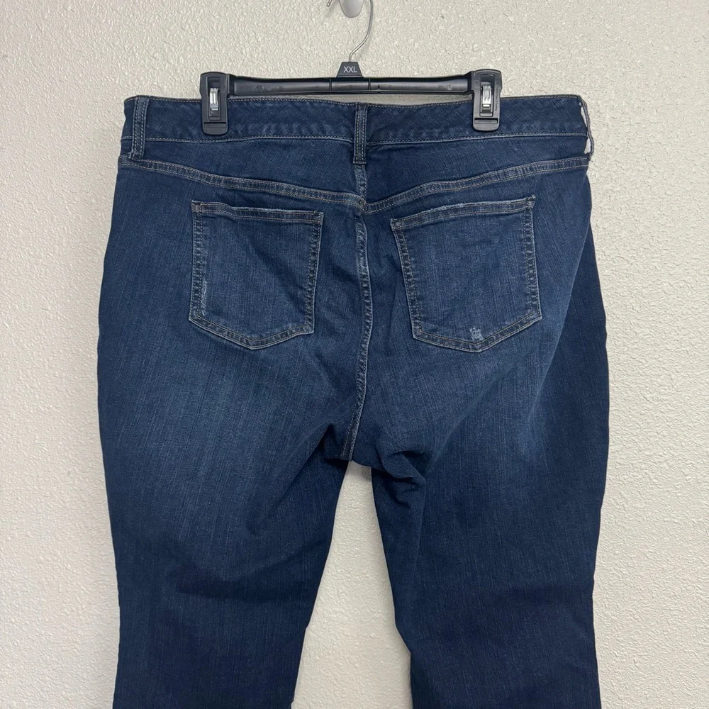 Torrid Size 18 Short Jeans Skinny Distressed Faux Tears Dark Wash - Picture 4 of 10